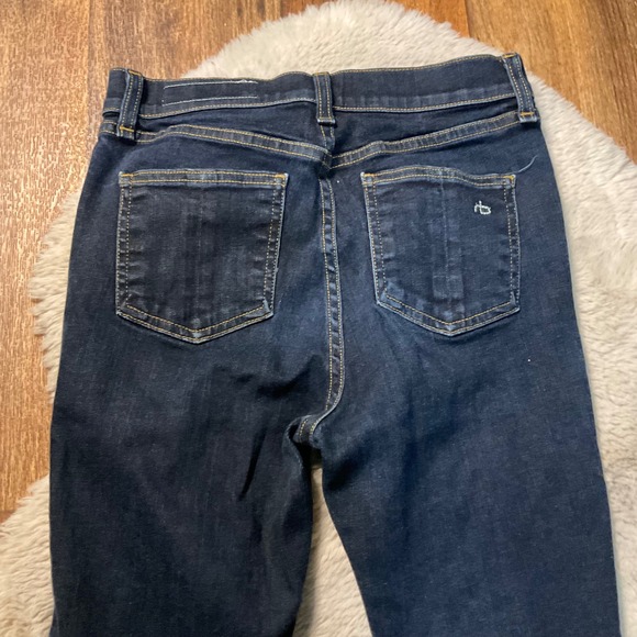Rag & Bone Justine‎ Skinny Size 27 Dark Wash Denim Jeans Women's Stretch Harrow - Picture 2 of 7